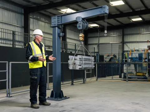 Veteran FSE cohort with jib crane