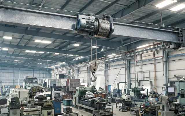 Electric hoist on monorail