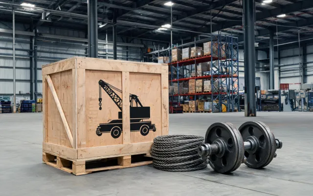 Crane spare parts crate