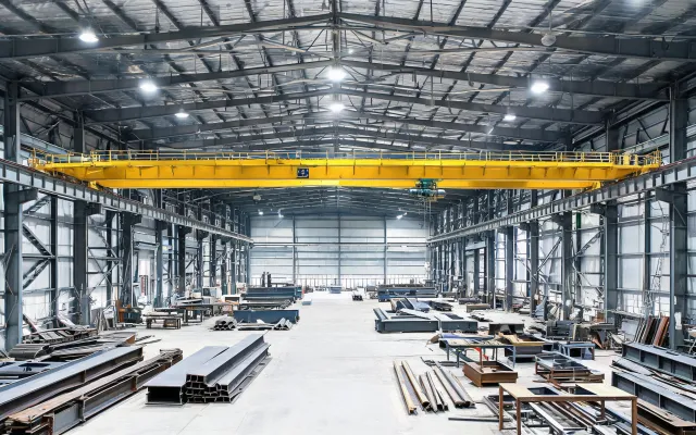 Workshop overhead crane bay